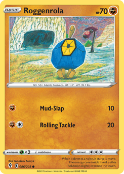 Roggenrola Evolving Skies card