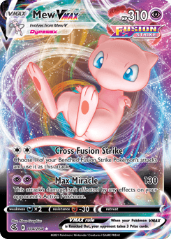 Mew VMAX Fusion Strike card