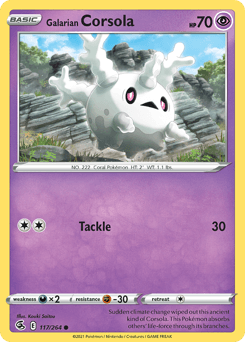 Galarian Corsola Fusion Strike card