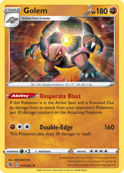 2021 Fusion Strike Golem #137