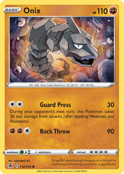 2021 Fusion Strike Onix #138