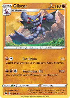2021 Fusion Strike Gliscor #141