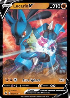 Lucario V Fusion Strike card