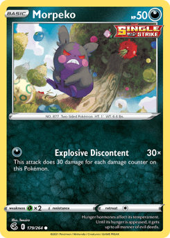 2021 Fusion Strike Morpeko #179