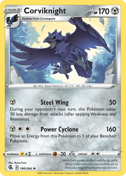 Corviknight Fusion Strike card