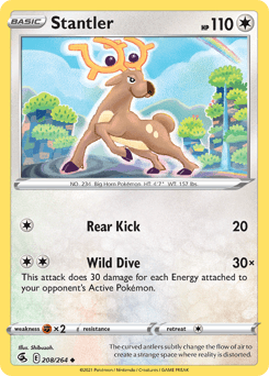 2021 Fusion Strike Stantler #208
