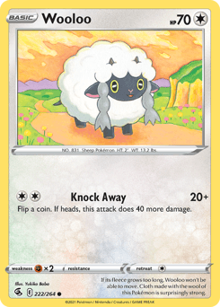 Wooloo Fusion Strike card