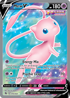 Mew V Fusion Strike card