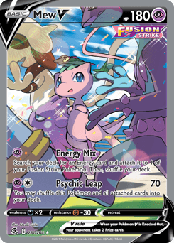 Mew V Fusion Strike card