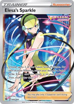 Elesa's Sparkle Fusion Strike card