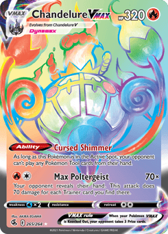 2021 Fusion Strike Chandelure VMAX #265