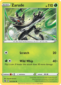 Zarude Fusion Strike card