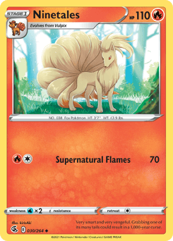 2021 Fusion Strike Ninetales #30
