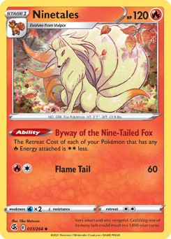 2021 Fusion Strike Ninetales #31