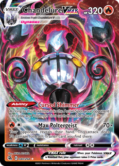 2021 Fusion Strike Chandelure VMAX #40