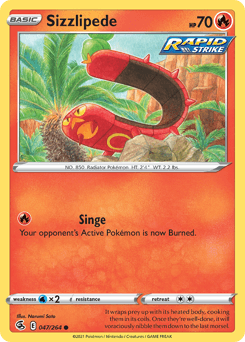 Sizzlipede Fusion Strike card