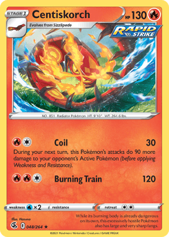 Centiskorch Fusion Strike card