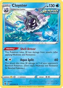 Cloyster Fusion Strike card