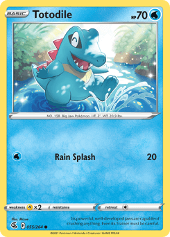 2021 Fusion Strike Totodile #55