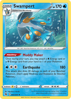 2021 Fusion Strike Swampert #64