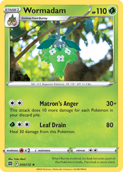 Wormadam Brilliant Stars card