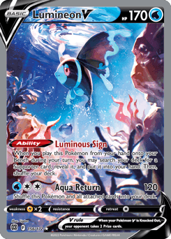 Lumineon V Brilliant Stars card