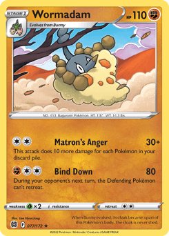 Wormadam Brilliant Stars card