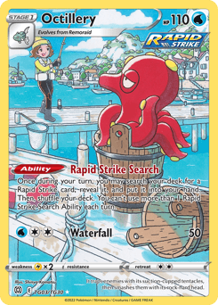 Octillery Brilliant Stars Trainer Gallery card