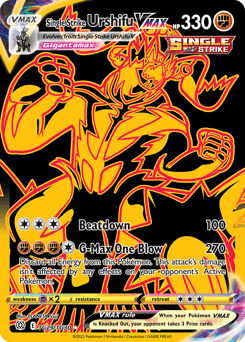Single Strike Urshifu VMAX Brilliant Stars Trainer Gallery card