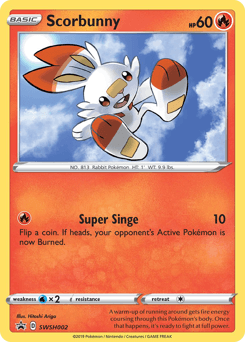 Scorbunny SWSH Black Star Promos card