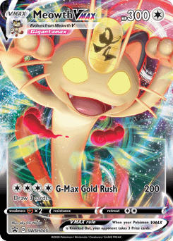 2019 SWSH Black Star Promos Meowth VMAX #SWSH005