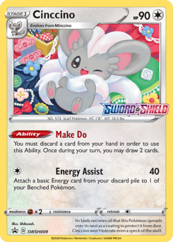 Cinccino SWSH Black Star Promos card