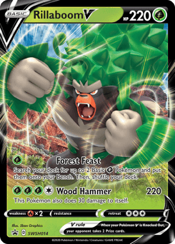Rillaboom V SWSH Black Star Promos card