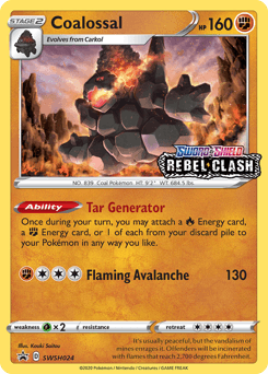 Coalossal SWSH Black Star Promos card