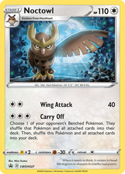 Noctowl SWSH Black Star Promos card