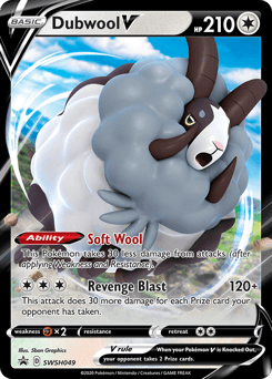 Dubwool V SWSH Black Star Promos card