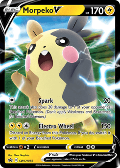 Morpeko V SWSH Black Star Promos card