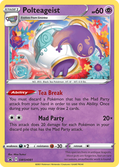 Polteageist SWSH Black Star Promos card