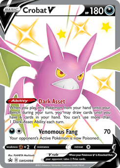 Crobat V SWSH Black Star Promos card