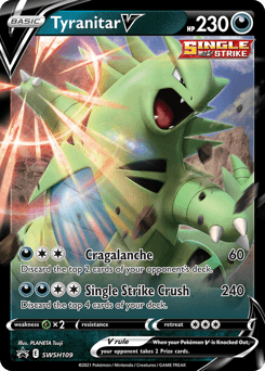 Tyranitar V SWSH Black Star Promos card
