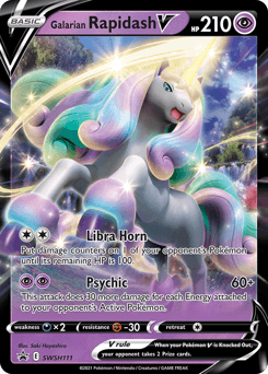 Galarian Rapidash V SWSH Black Star Promos card