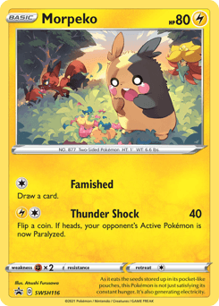 Morpeko SWSH Black Star Promos card