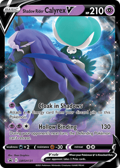 Shadow Rider Calyrex V SWSH Black Star Promos card