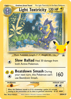 2019 SWSH Black Star Promos Light Toxtricity #SWSH137