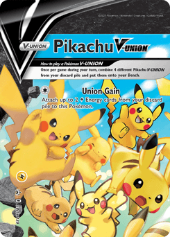 Pikachu V-UNION SWSH Black Star Promos card