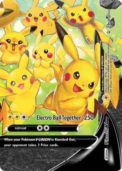 Pikachu V-UNION SWSH Black Star Promos card
