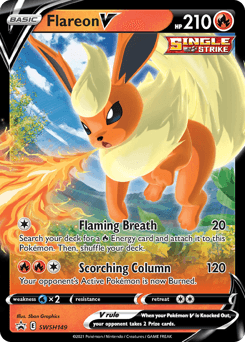 Flareon V SWSH Black Star Promos card