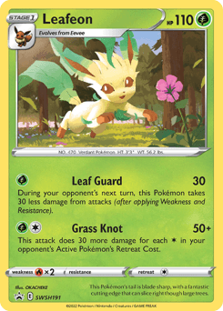 Leafeon SWSH Black Star Promos card