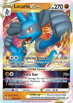 2019 SWSH Black Star Promos Lucario VSTAR #SWSH214