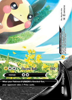 Morpeko V-UNION SWSH Black Star Promos card
